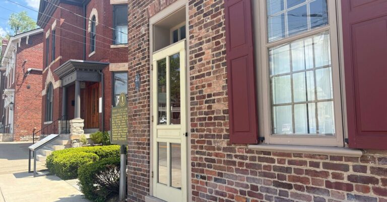 Historic Henry Clay Law Office building on North Mill Street in Lexington Kentucky